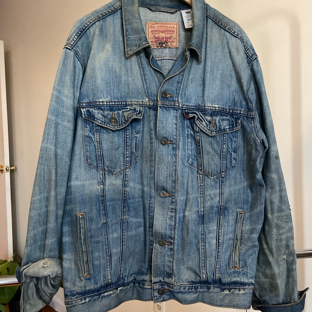 Levi's Classic Blue Denim Jacket 70507 Size XL